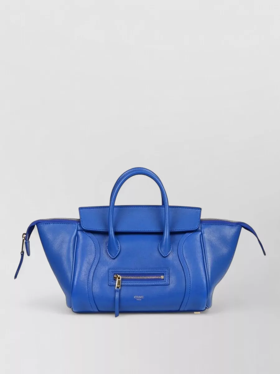 Celine leather luggage small shoulder bag