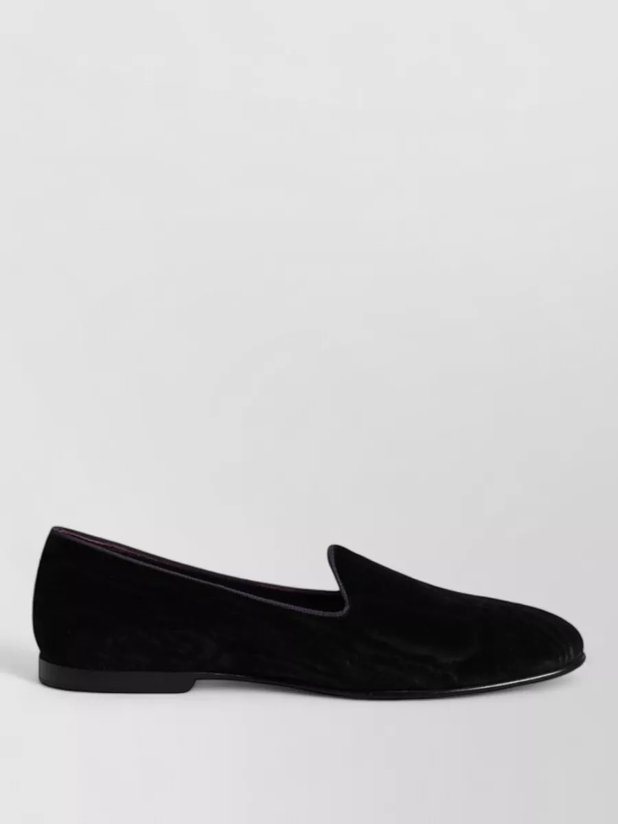 Dolce&Gabbana Silk Crown Embroidered Loafers