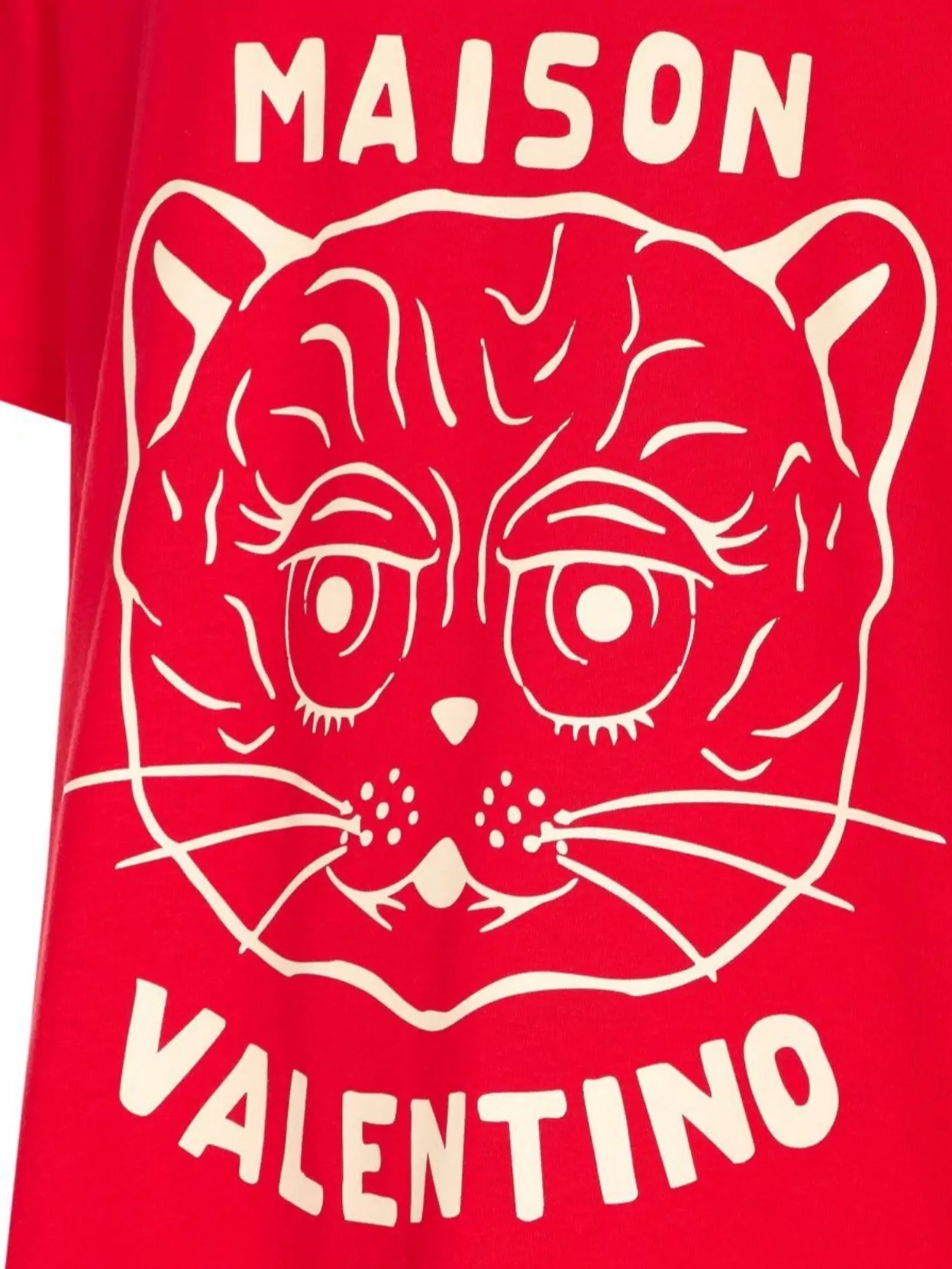 Valentino Garavani House Cat Graphic Print Crewneck T-Shirt