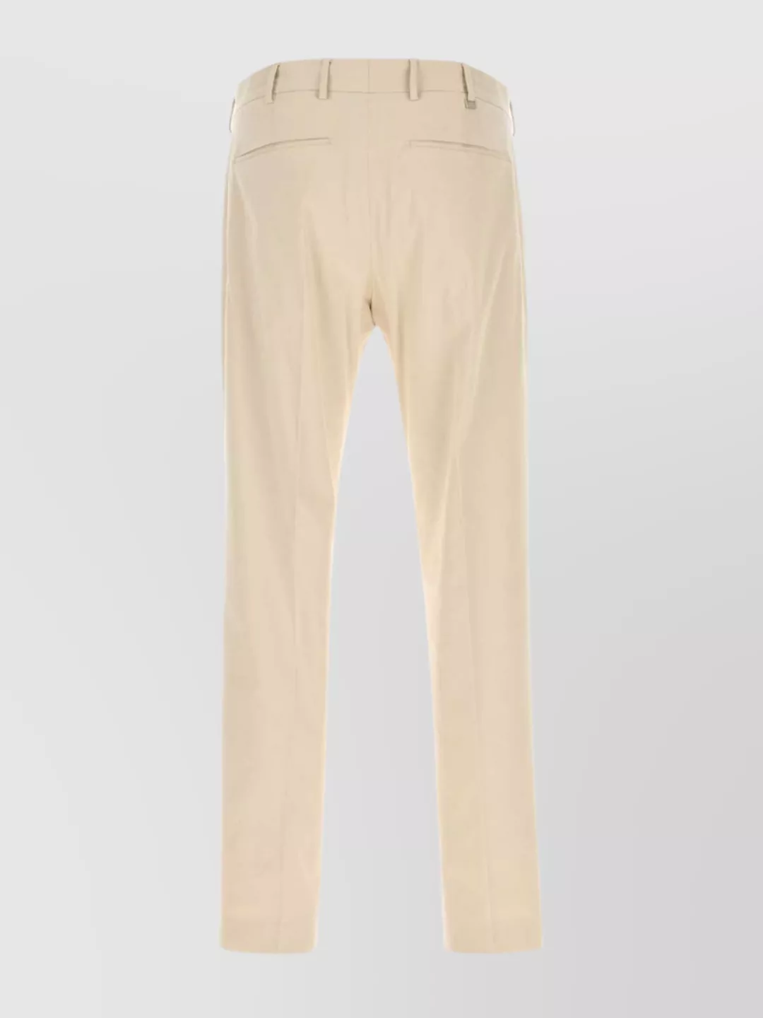 Pt Torino Pant Cotton Stretch Detail Creased In Brown
