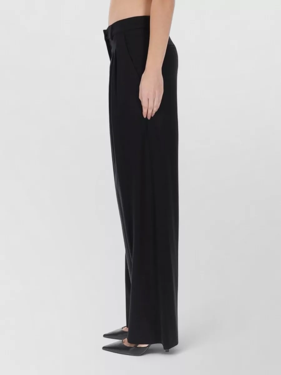 Pt Torino Wide Leg Trousers Pleated Design