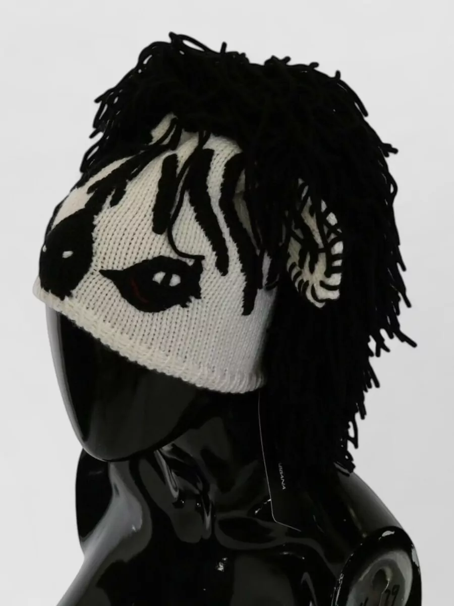 Dolce&Gabbana Cashmere Knitted Animal-Print Hat