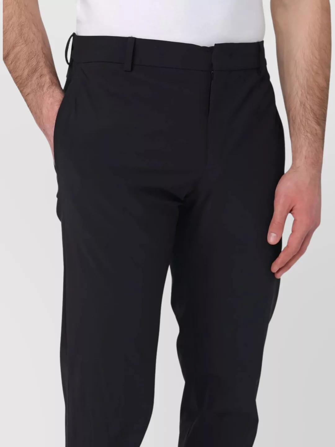 Pt Torino Tailored Trousers With Pockets And Loops