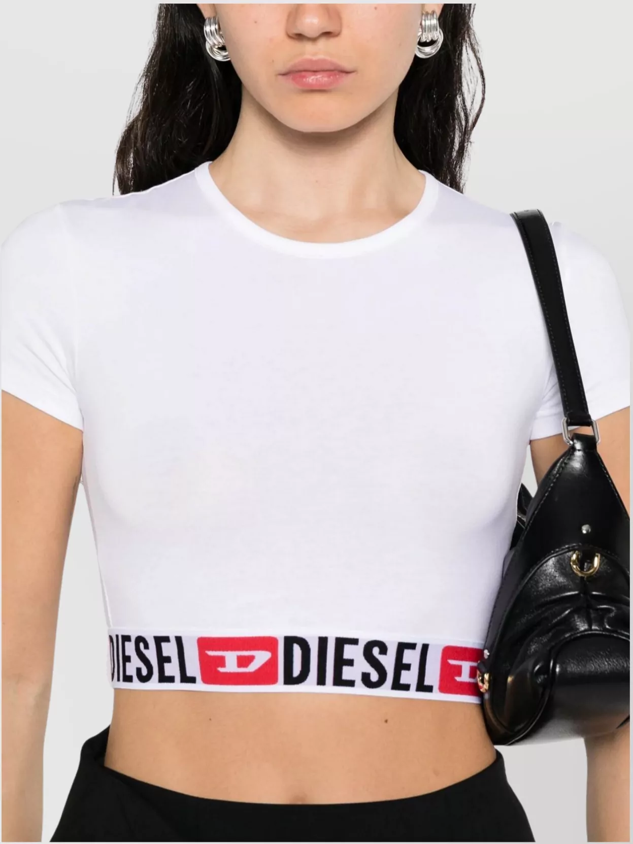 Diesel Core Crewneck Crop Top