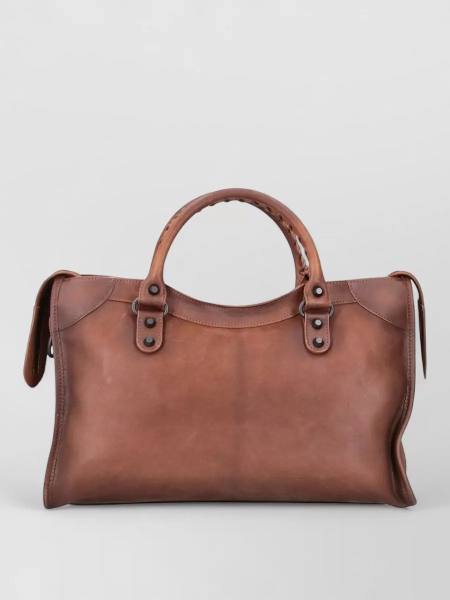 Balenciaga Le City Medium Leather Tote Bag