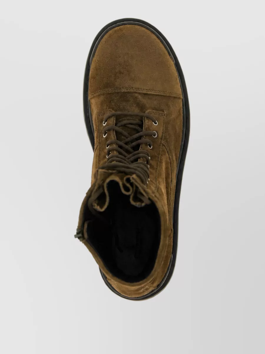 Balenciaga Leather Combat Boots