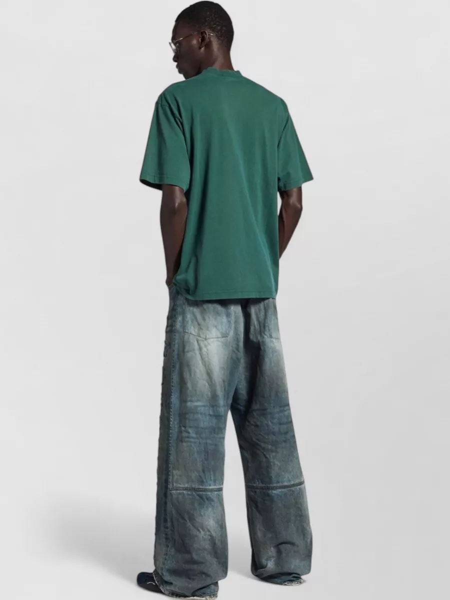 Balenciaga Medium Fit Crew Neck Short Sleeve T-Shirt