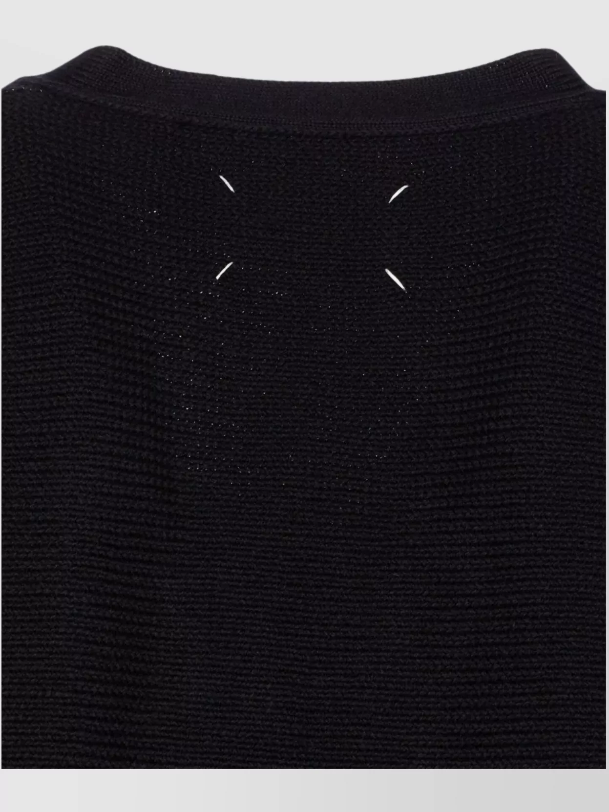 Maison Margiela V-Neck Cardigan With Long Sleeves And Elbow Patches