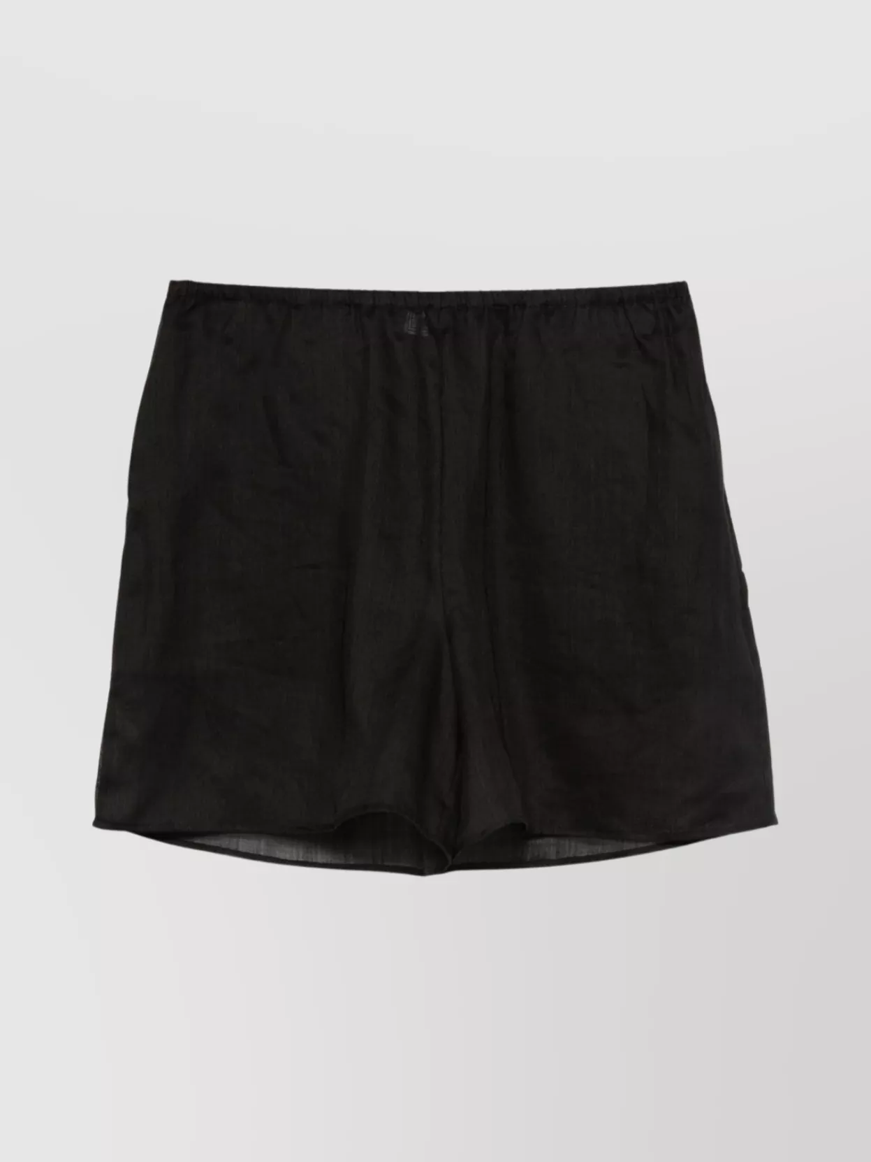 Totême Lightweight Shorts With Elastic Waistband And Pockets In Black