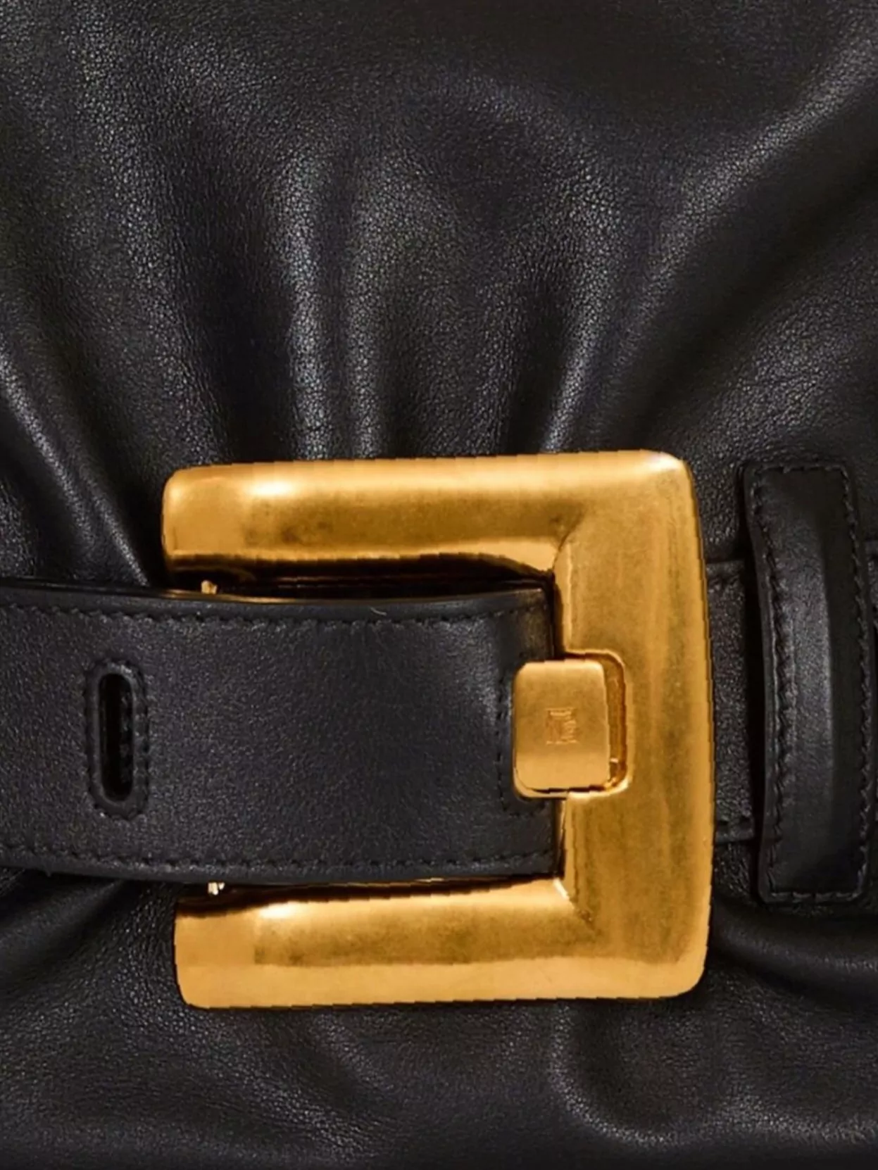 Balmain Buckle Chain Shoulder Bag