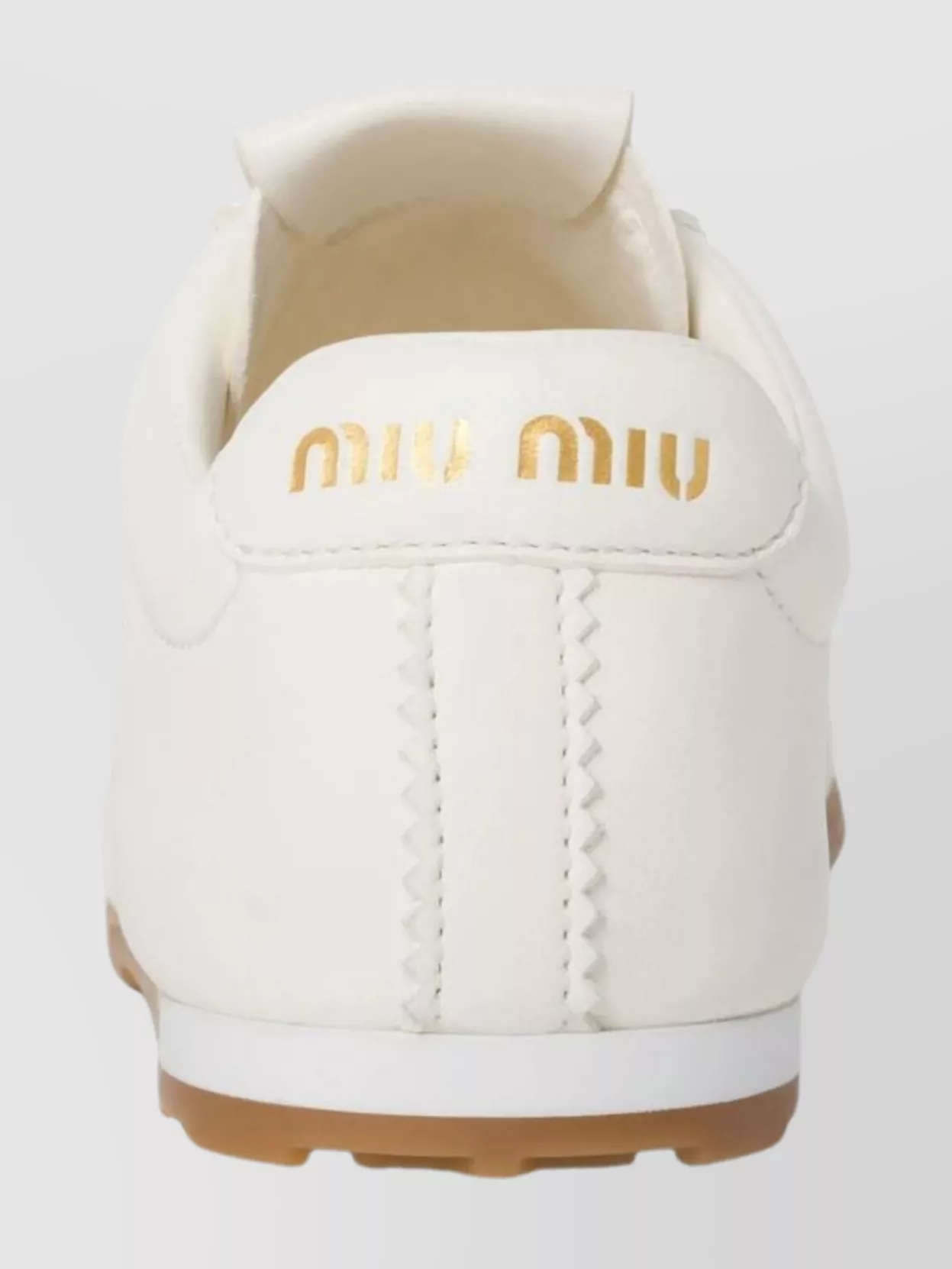 Miu Miu Low-Top Sneakers With Rubber Sole And Stitching