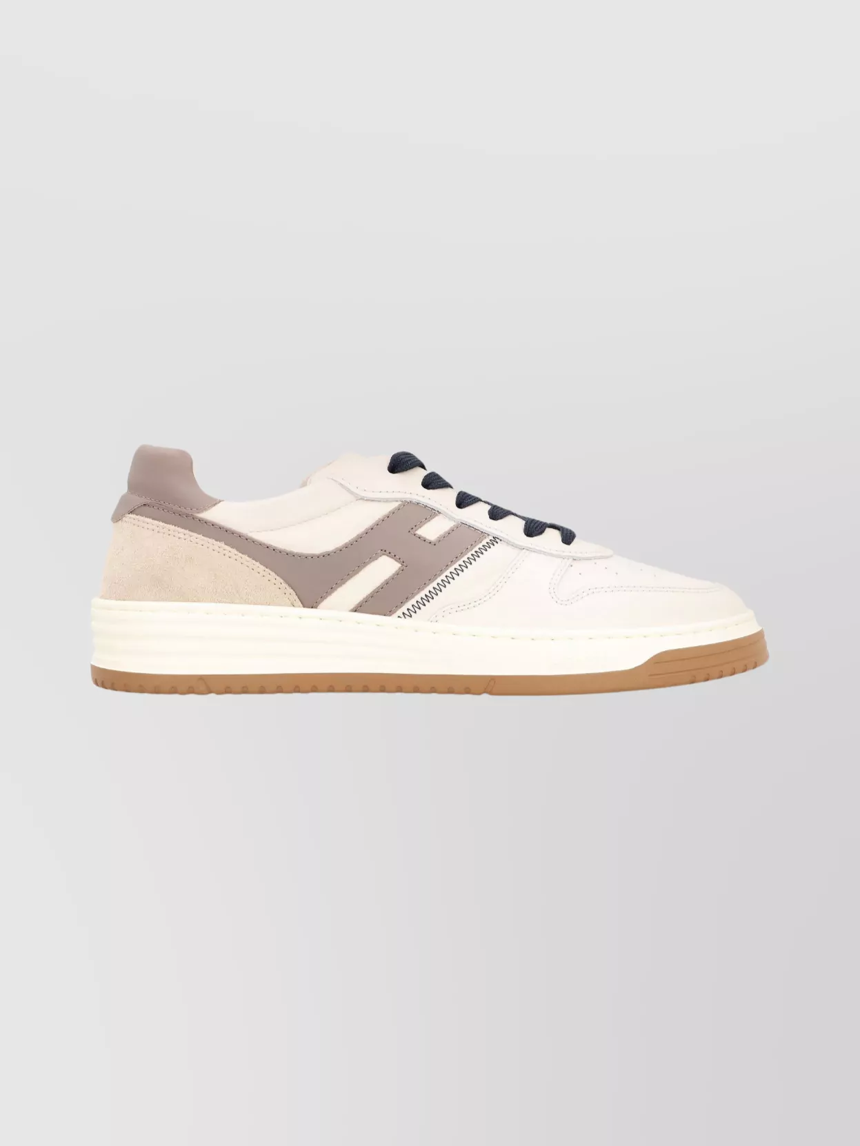 Hogan Low-Top Suede Sneakers Featuring Contrast Stitching