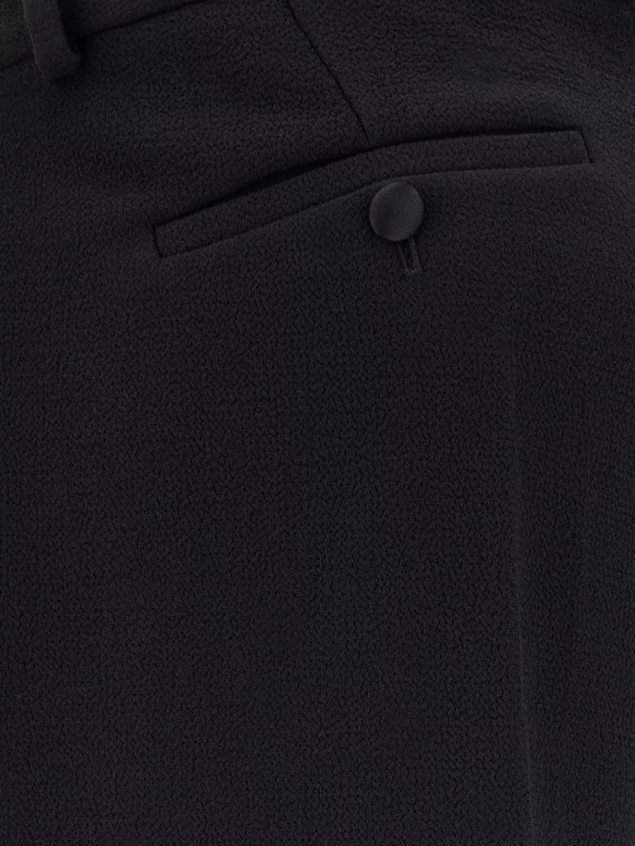 BALMAIN WOOL TROUSERS WITH IRONED PLEATS AND CUFFS
