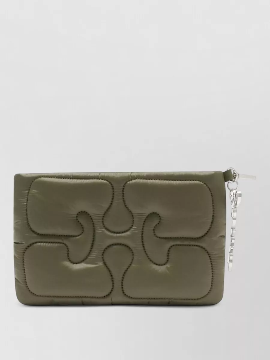 Ganni Quilted clutch bag