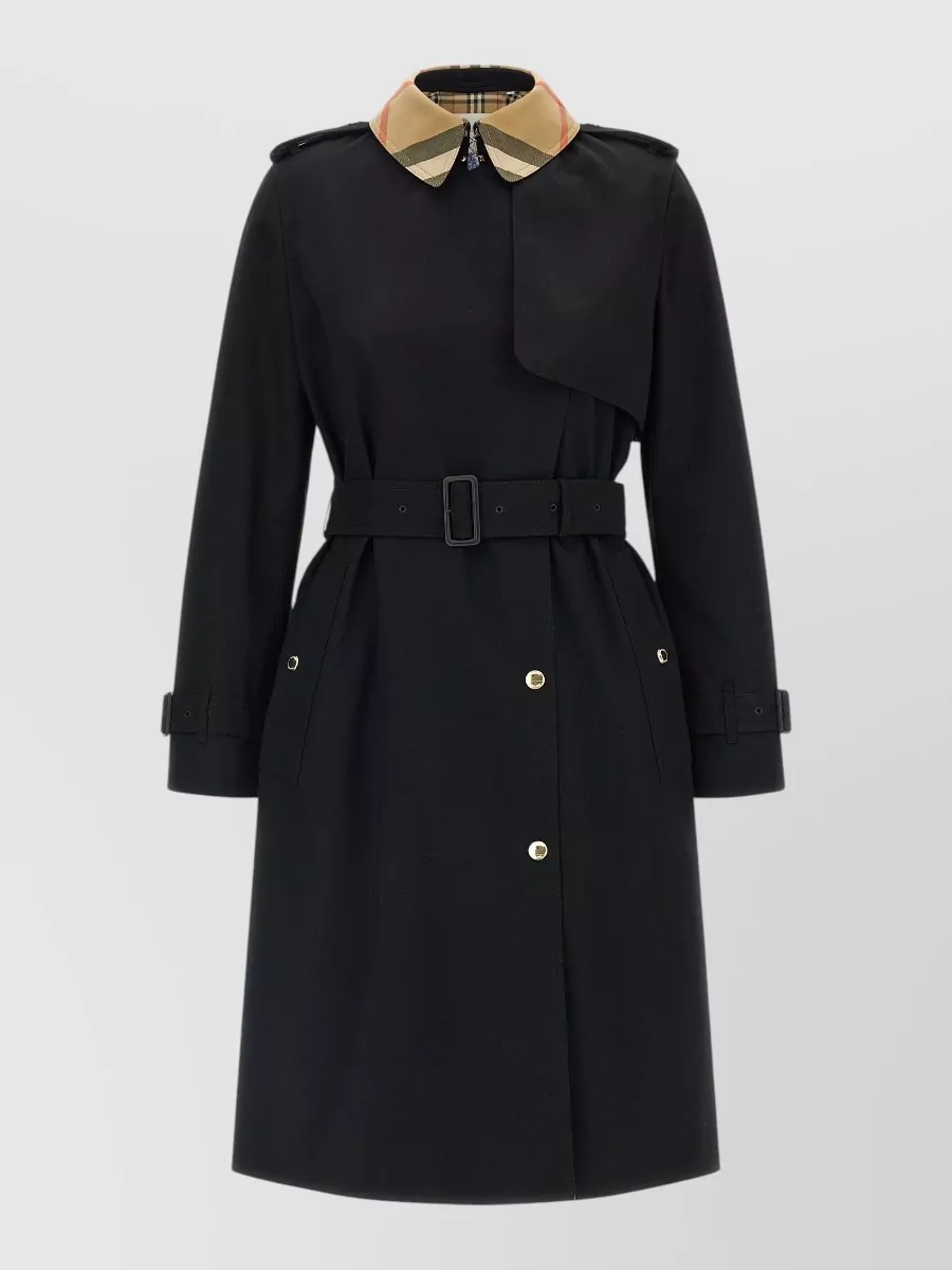 Burberry sandridge single-breasted belted trench coat