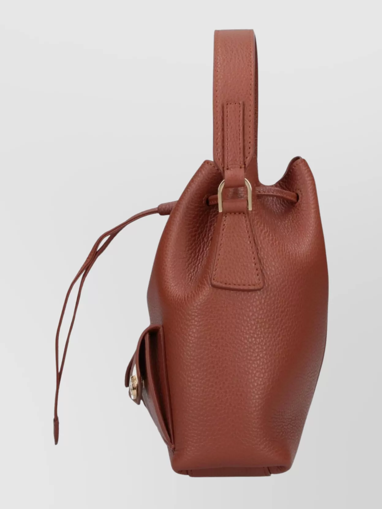 Ferragamo Textured Bucket Bag Top Handle