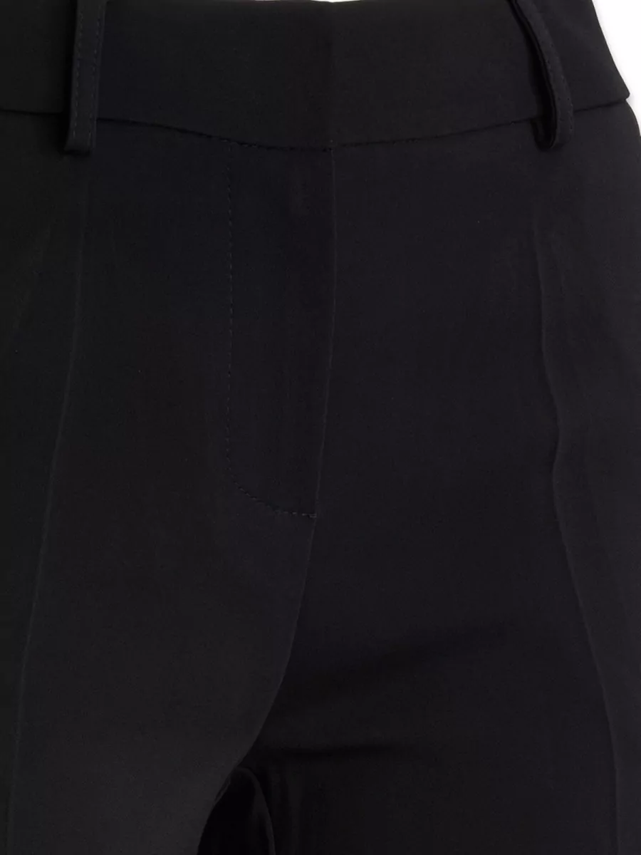 Simona Corsellini Stretch Viscose Slim-Fit Cropped Trousers