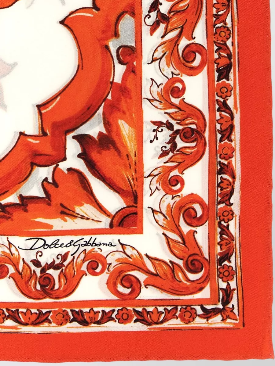 Dolce&Gabbana Silk Printed Scarf