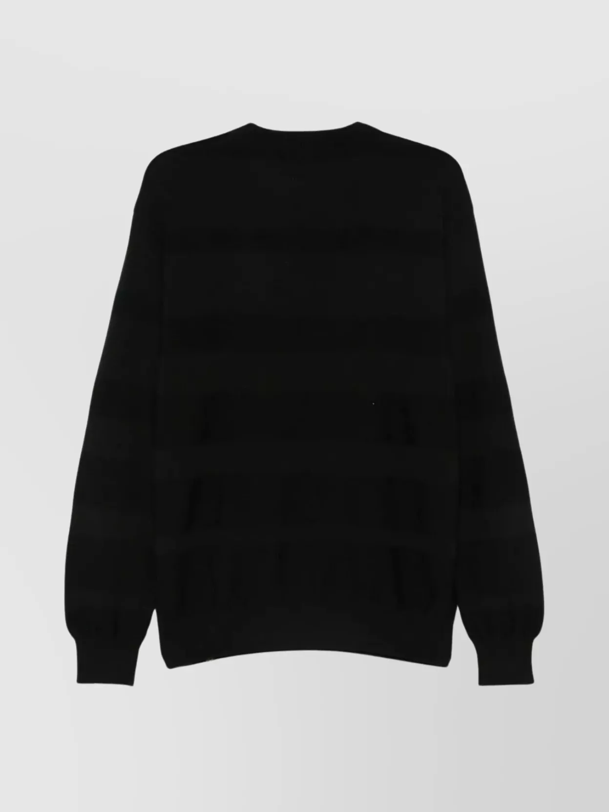 Paul & Shark Wool Striped Crew Neck Sweater In Black