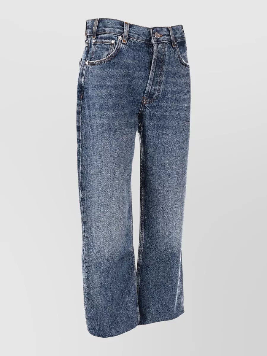 Anine Bing Faded Five-Pocket Trousers Belt Loops