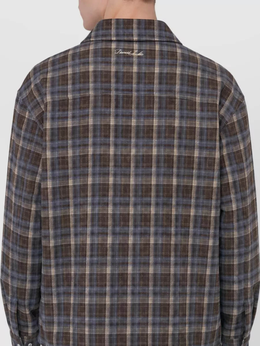 Dunst Quilted Checked Overshirt