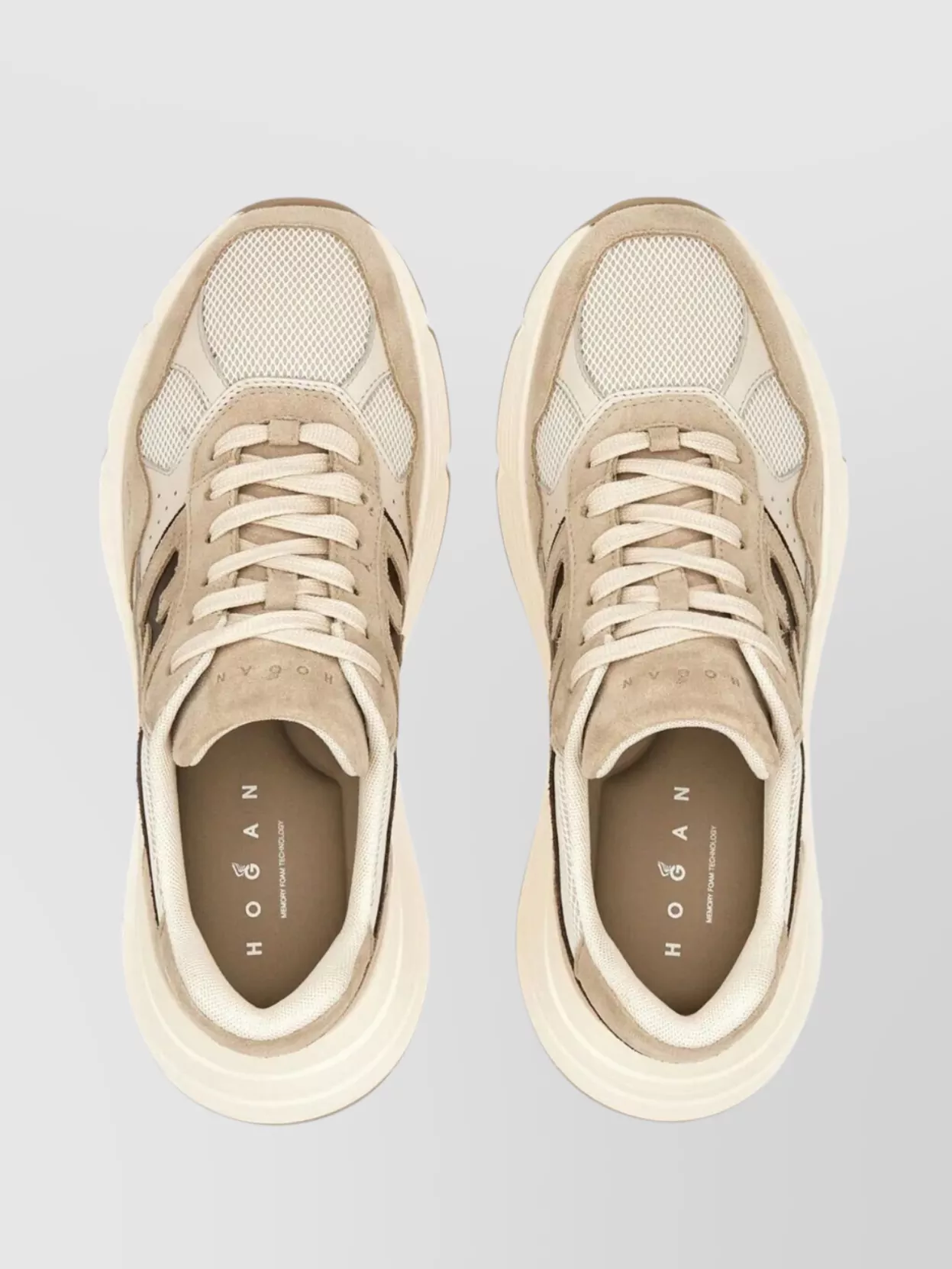 Hogan Suede And Mesh Sneakers