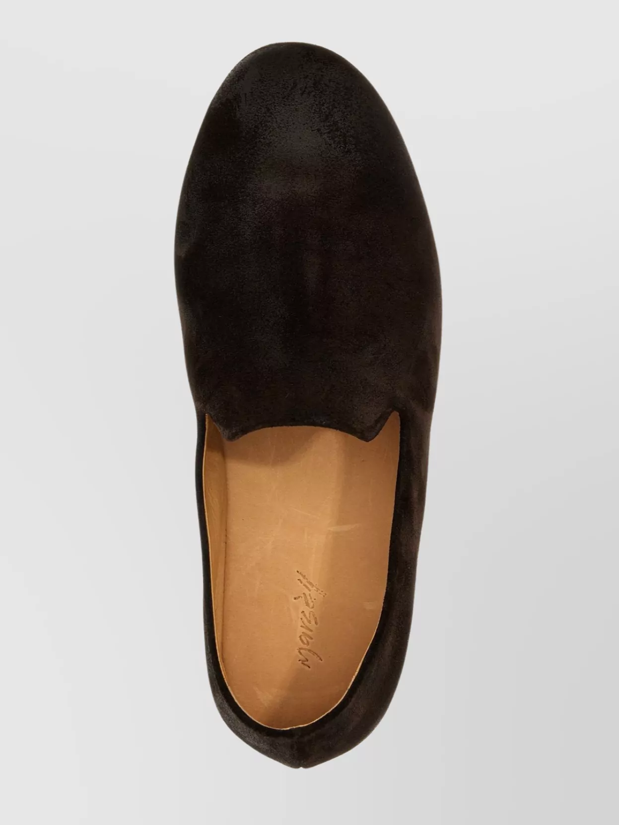 Marsell Round Toe Suede Finish Loafers