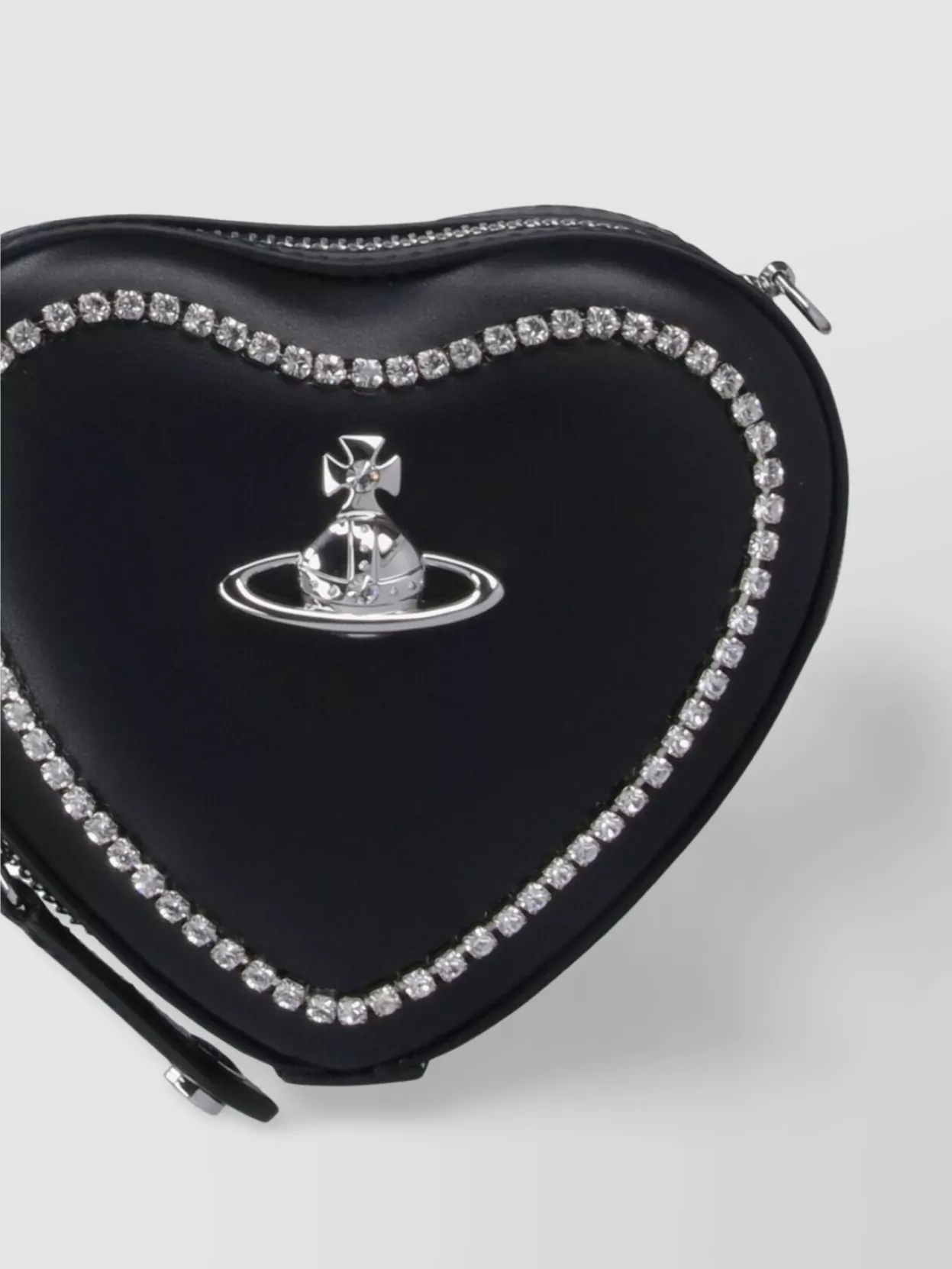 Vivienne Westwood Heart Shape Shoulder Bag With Embellished Detailing