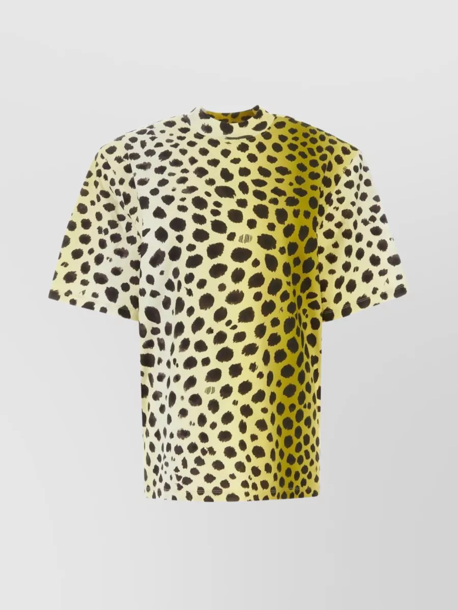 Shop Attico Kilie Animalier Oversize T-shirt In Pastel