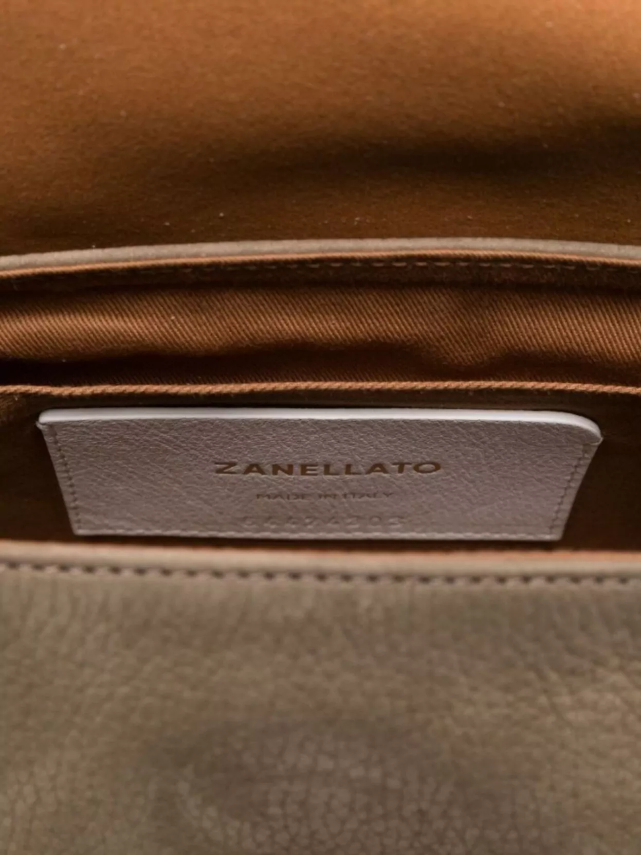 Zanellato Baby Suede Leather Handbag With Studded Detailing