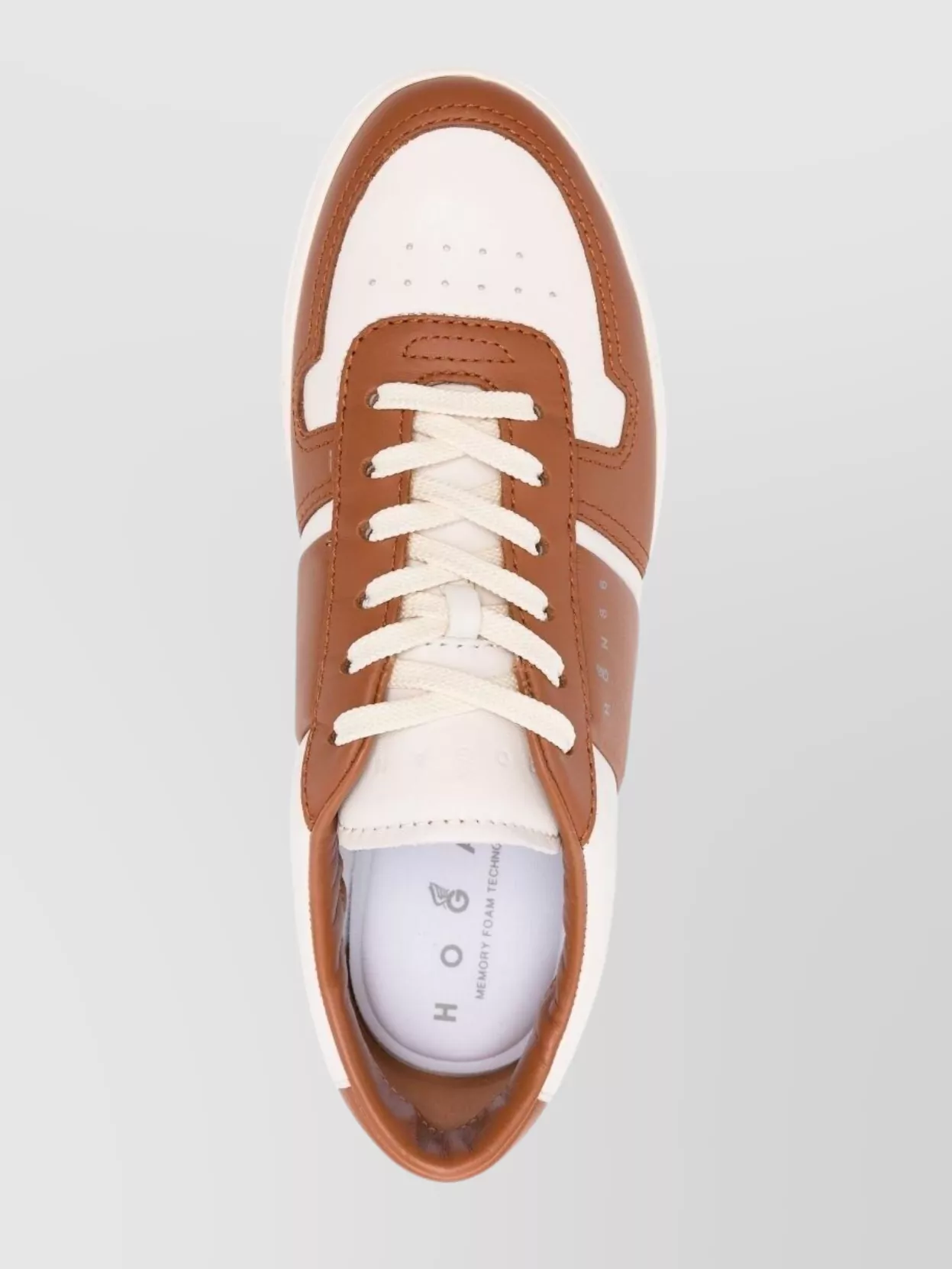 Hogan Flat Sole Round Toe Sneakers
