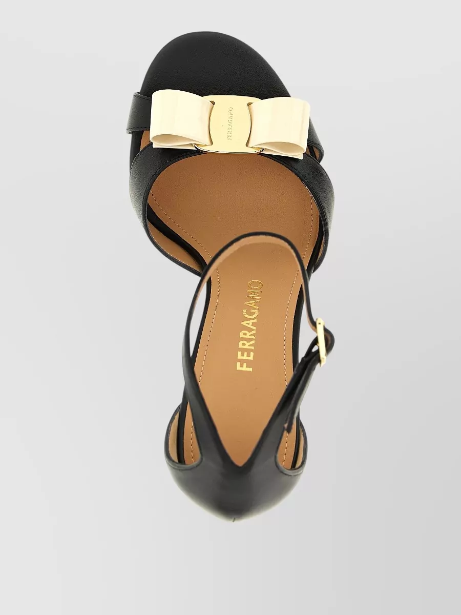 Ferragamo Roxy Sandals Open Toe Bow Detail
