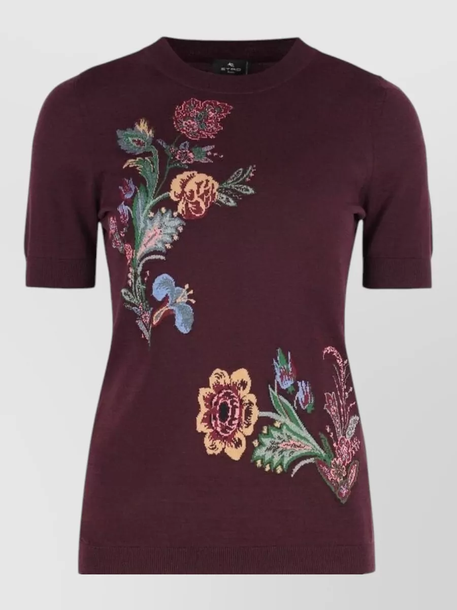 Etro short-sleeve wool sweater