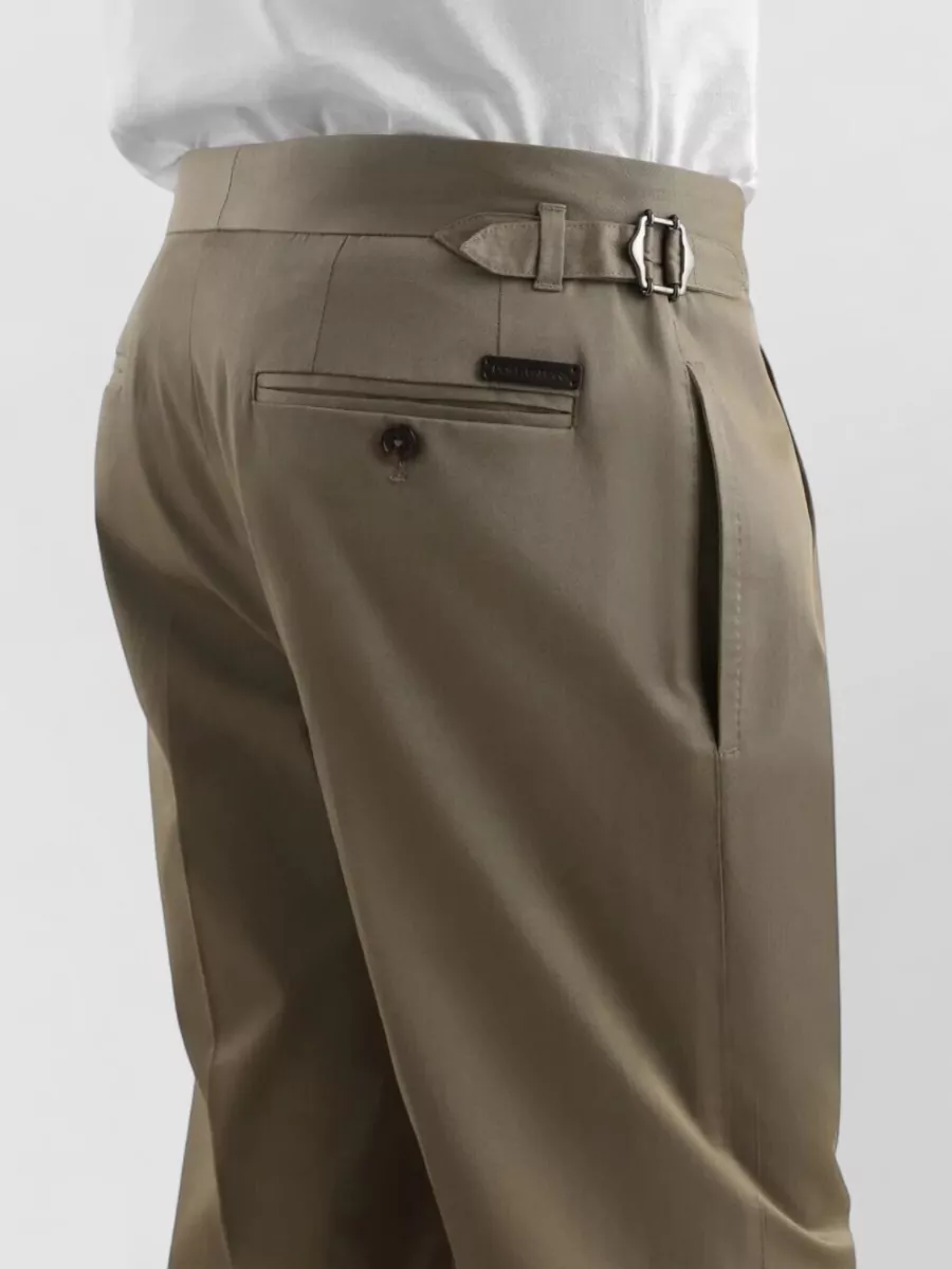 Dolce&Gabbana Pleated Straight-Leg Tailored Trousers