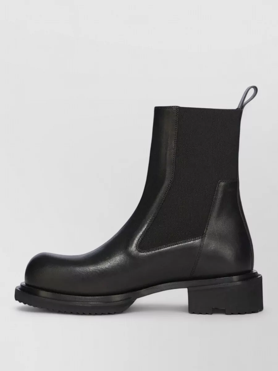Rick Owens leather beatle boots