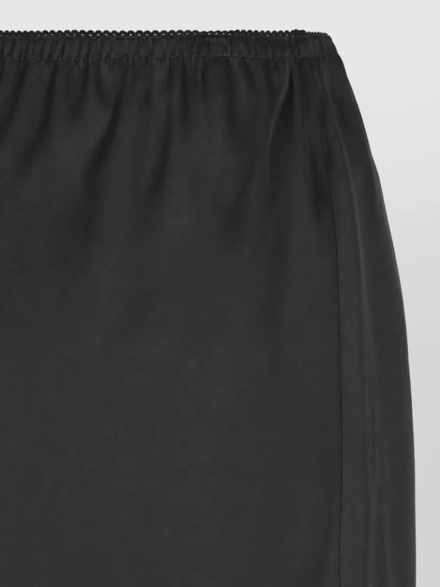 Saint Laurent Silk Lace Midi Slip Skirt