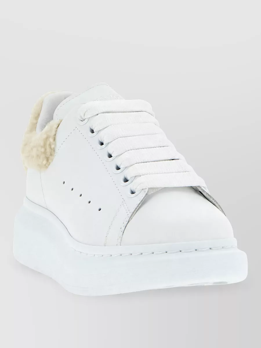 Mc Queen leather low-top sneakers