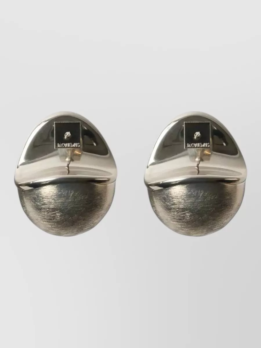 Jacquemus Brushed Hoop Earrings
