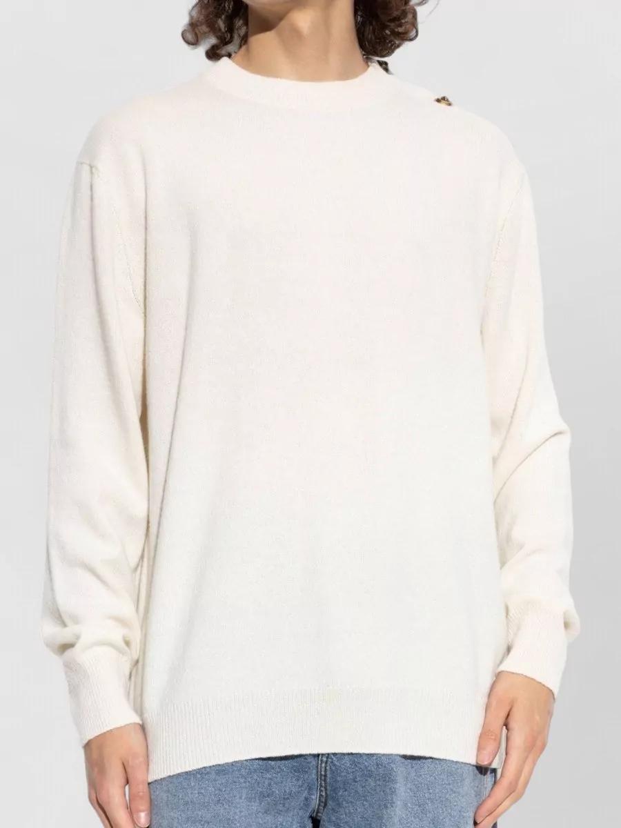 Balmain Cashmere Crewneck T-Shirt