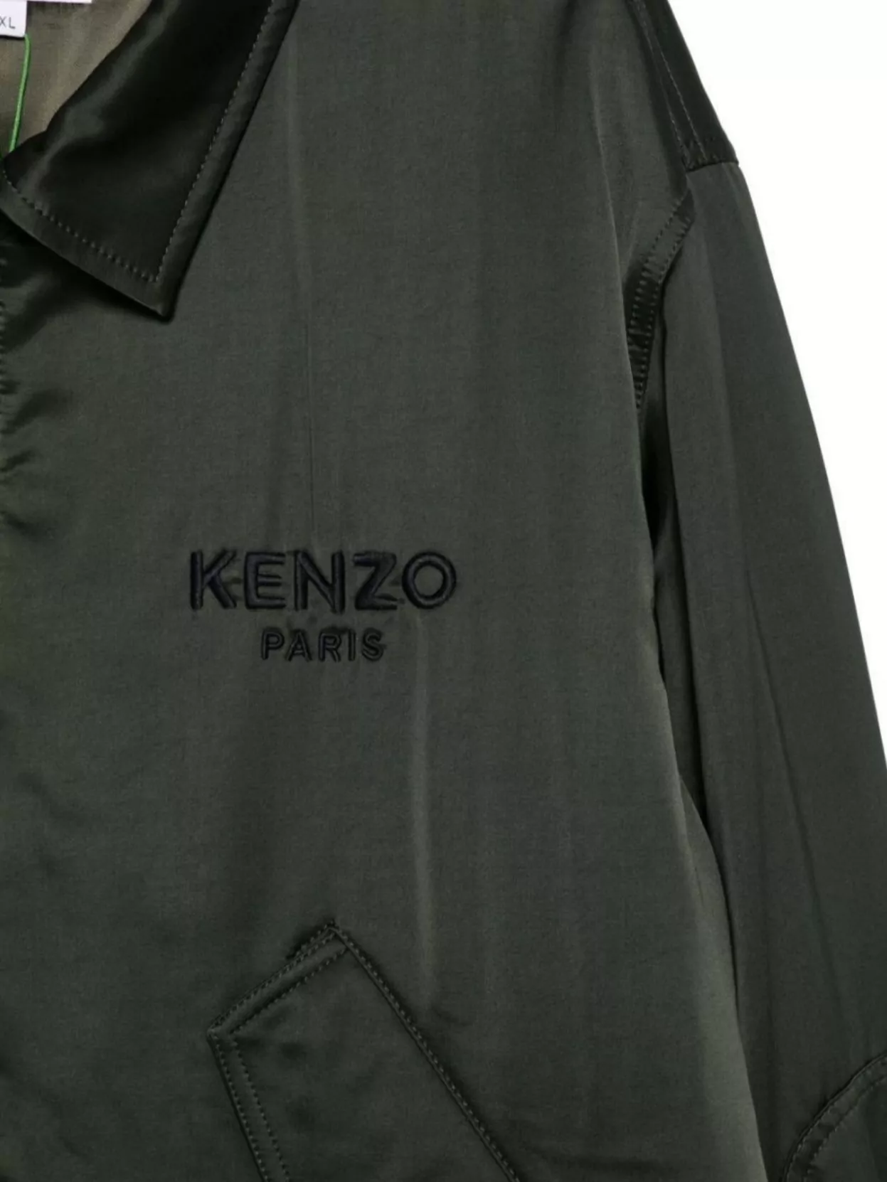 Kenzo Floral Back Satin Blazer Pockets