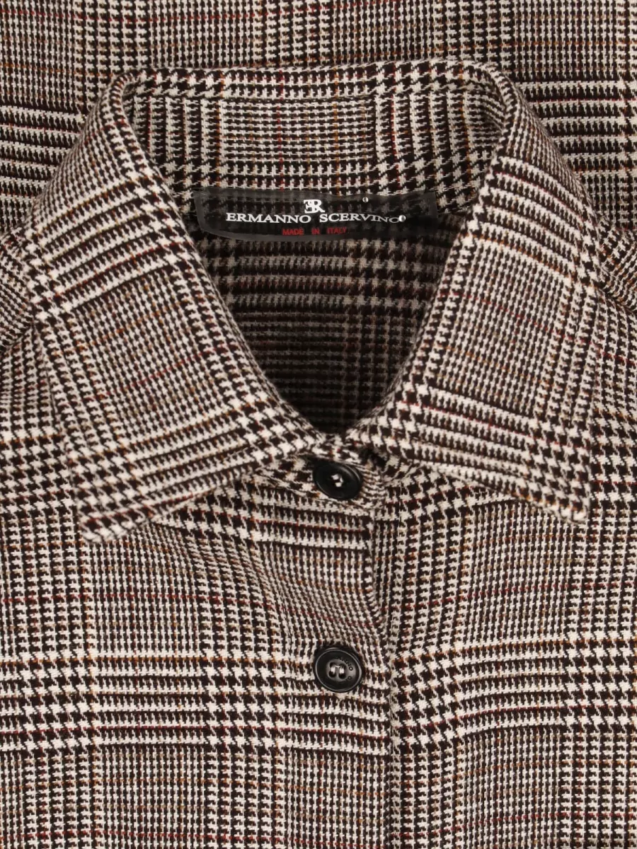 Ermanno Scervino Virgin Wool Fitted Jacket