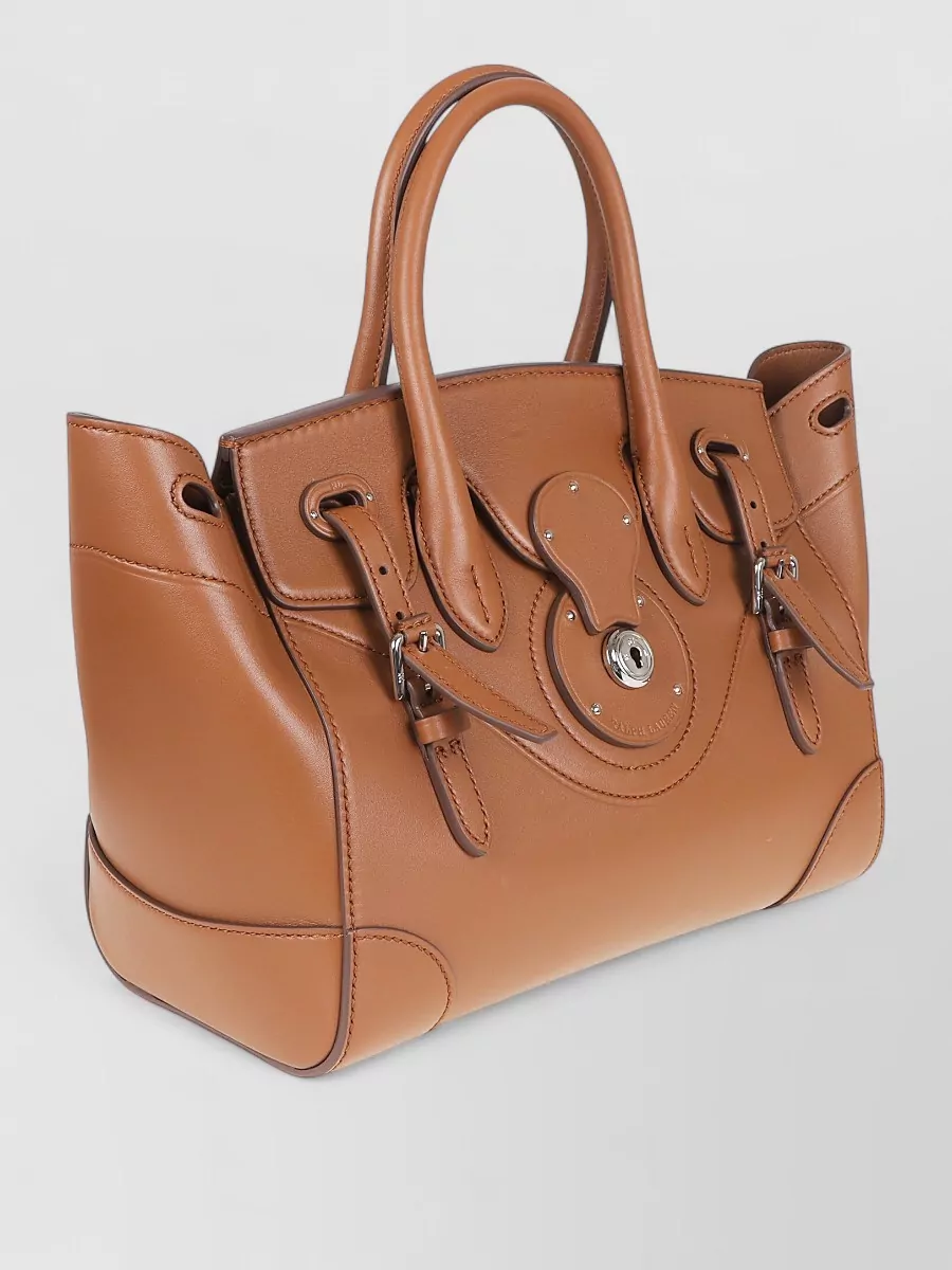 Ralph Lauren Soft Ricky 27 Leather Tote Bag