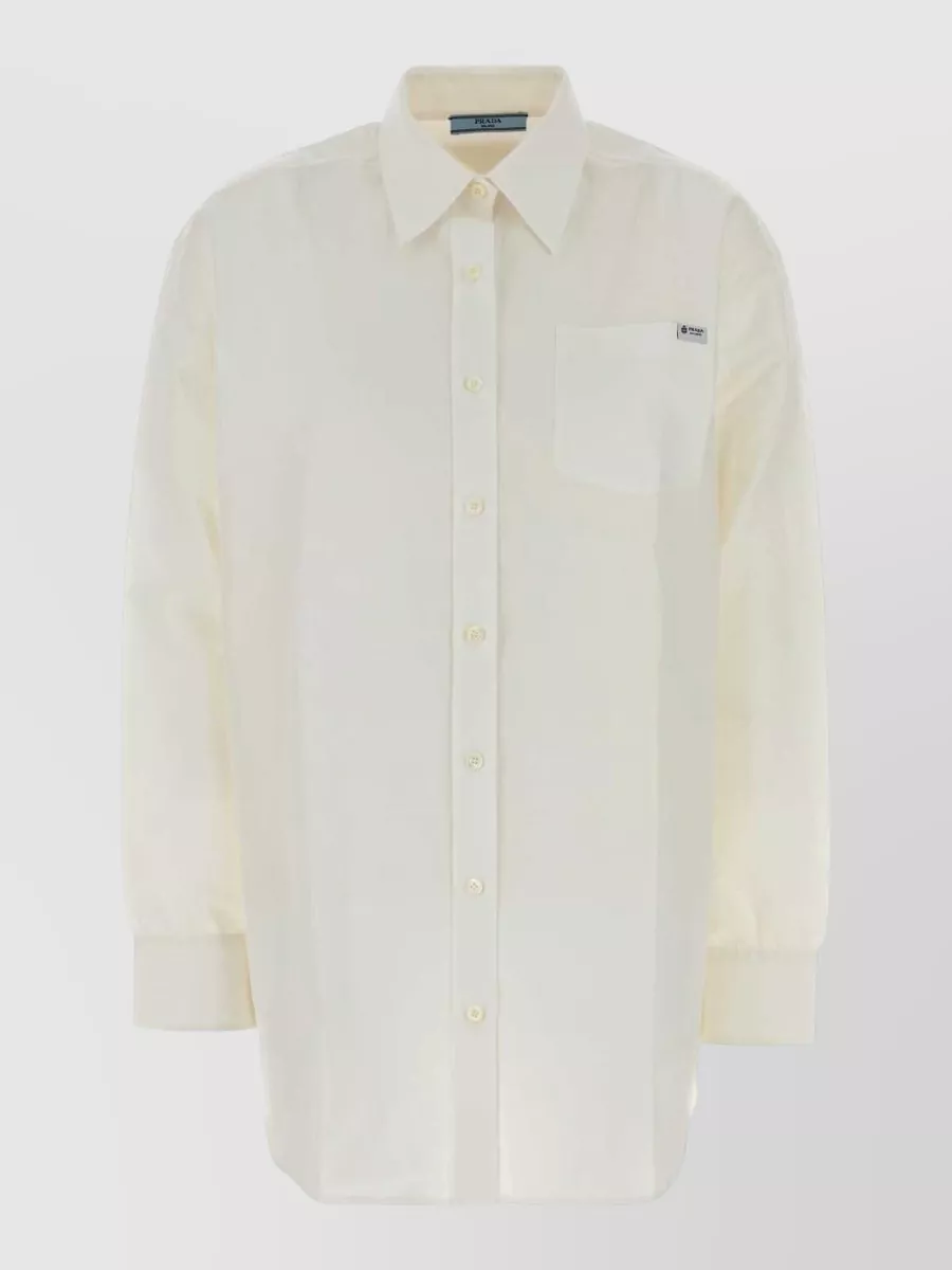 Prada linen blend shirt