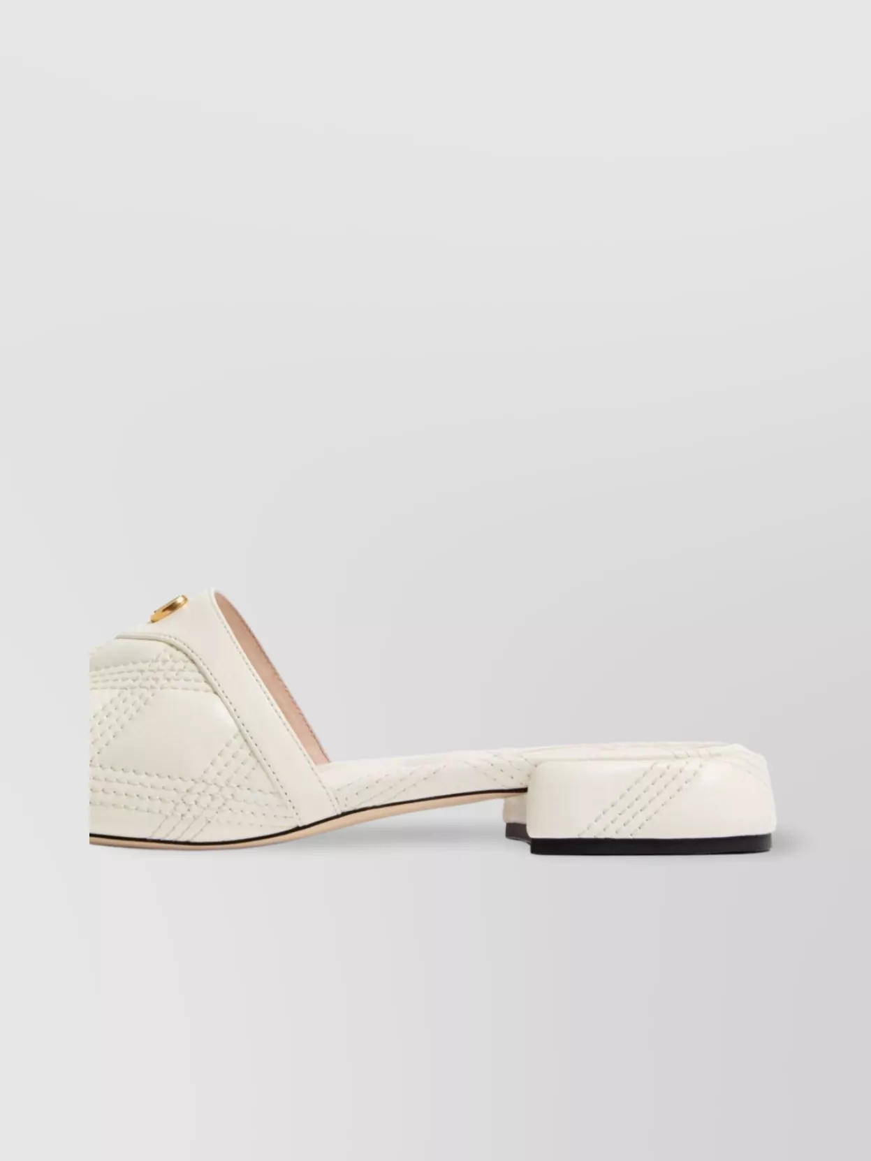 サンダル・ミュール Valentino Garavani Ivory Leather Foliefoliage Sandals Foliefoliage metallic leather mules in white - Valentino
