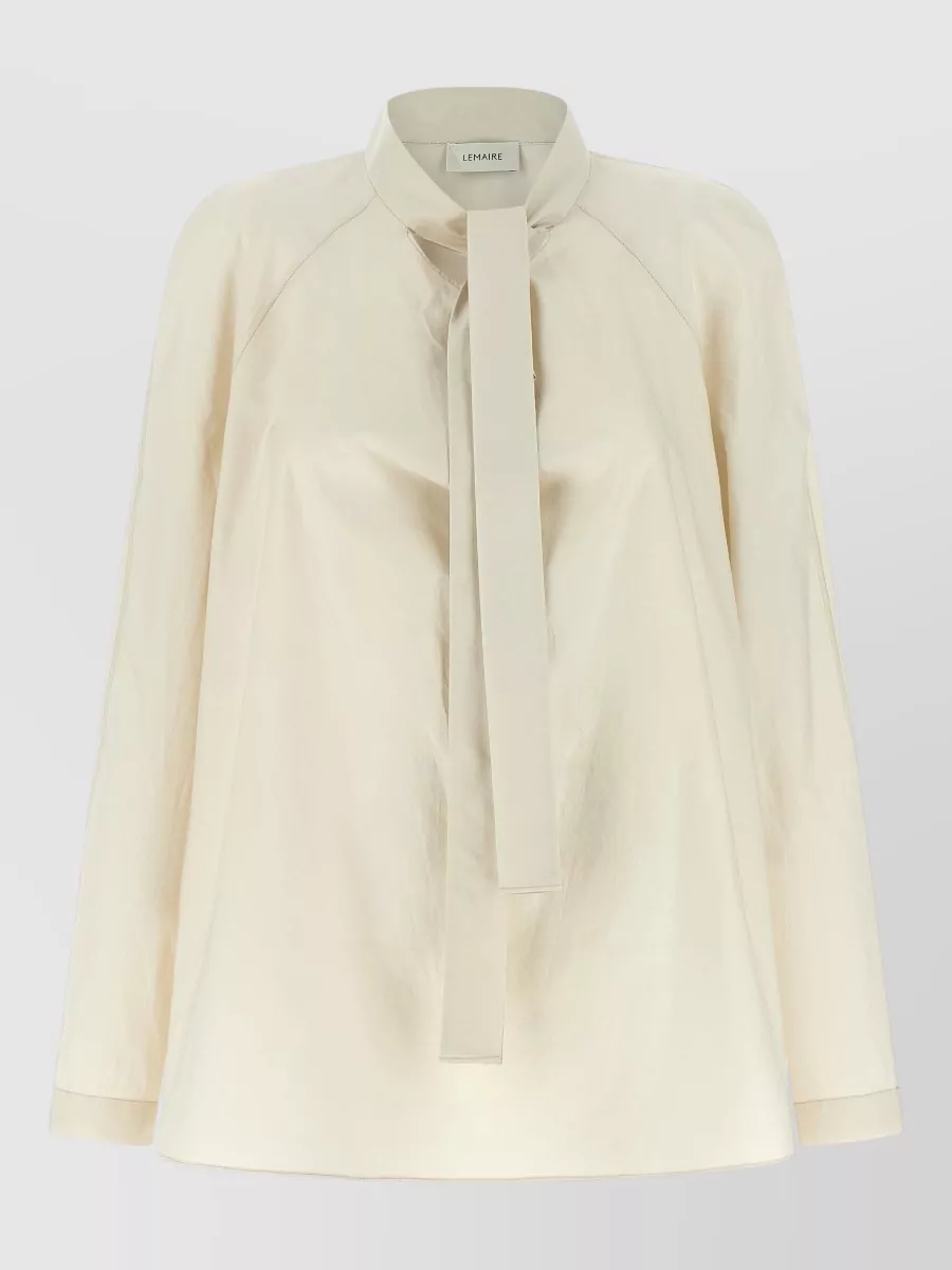 Lemaire Silk Blend Ascot Collar Blouse
