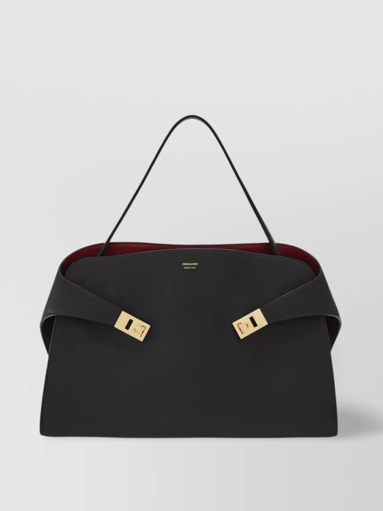 Ferragamo Hug Soft Large Bicolor Shoulder Bag