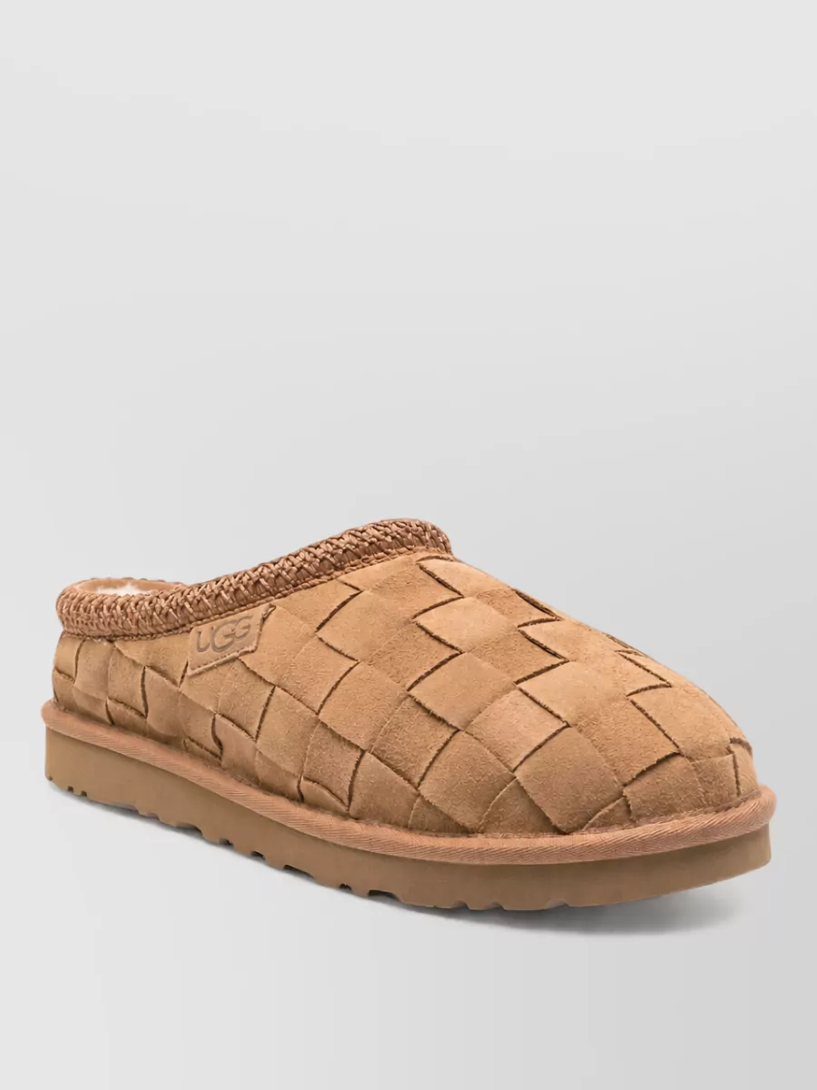 Ugg Suede Leather Woven Slippers