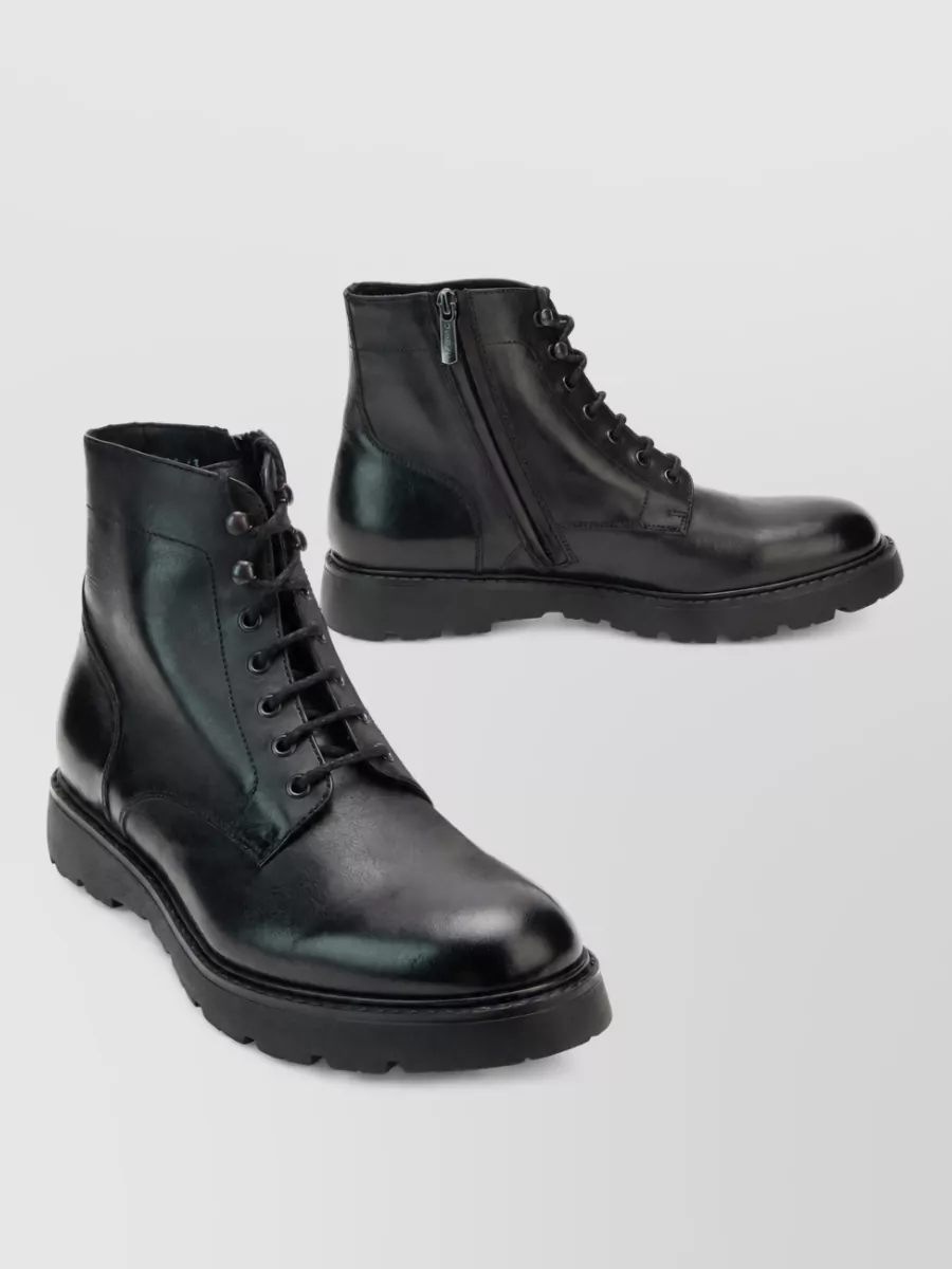 Doucal's leather lace-up ankle boots