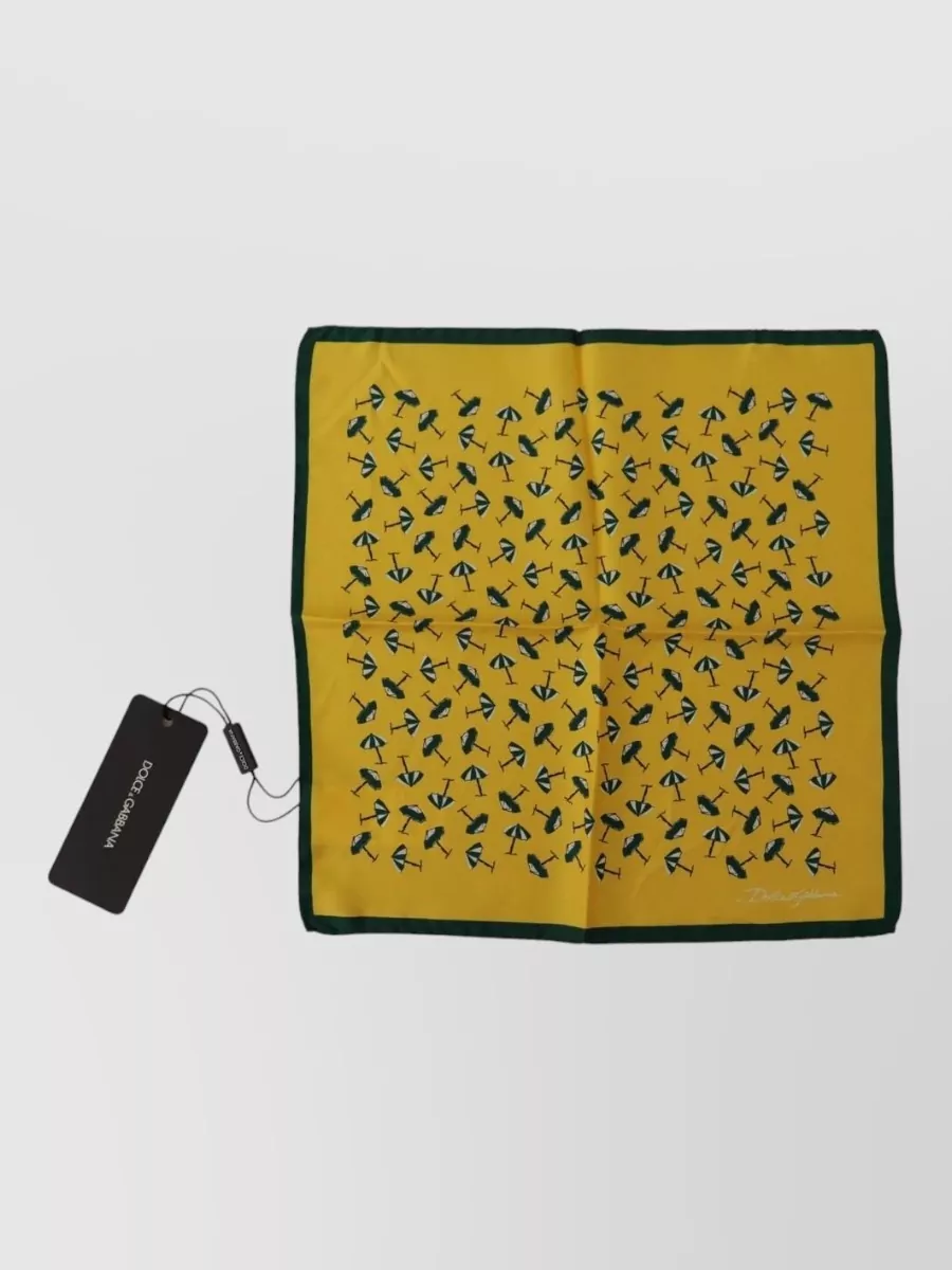 Dolce&Gabbana silk printed pocket square