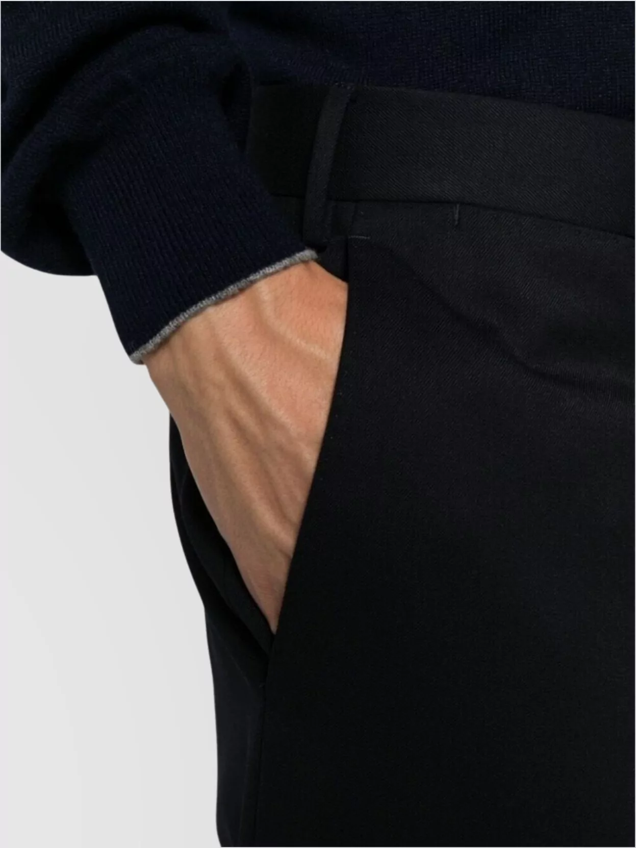 Pt Torino Straight Leg Trousers Featuring Pockets